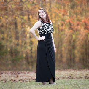 Connected Apparel Lisa White Dress Size 10